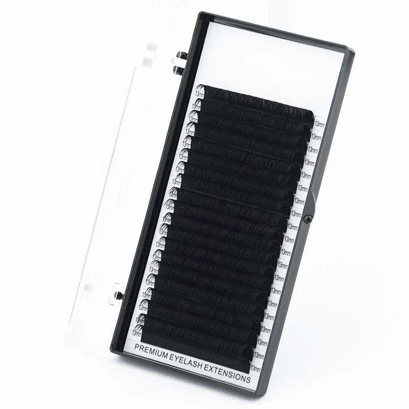 H&L Classic Faux Individual Eyelash Extensions – 20 Rows Soft Black Lashes C60