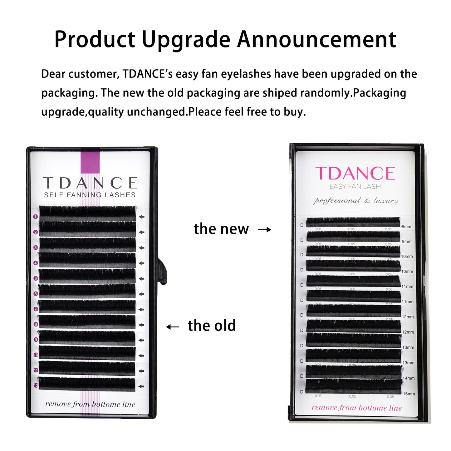 TDANCE Easy Fan Eyelash Extensions | 12-Row Faux Mink Volume Lashes | Fast Blooming for Natural to Glam Looks C60