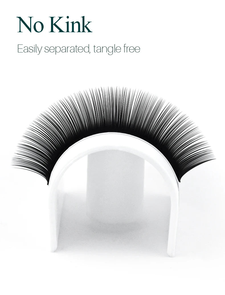 LuxuryGlow 20 Rows Individual Eyelash Extensions – Soft Faux Mink Lashes Natural Look C99