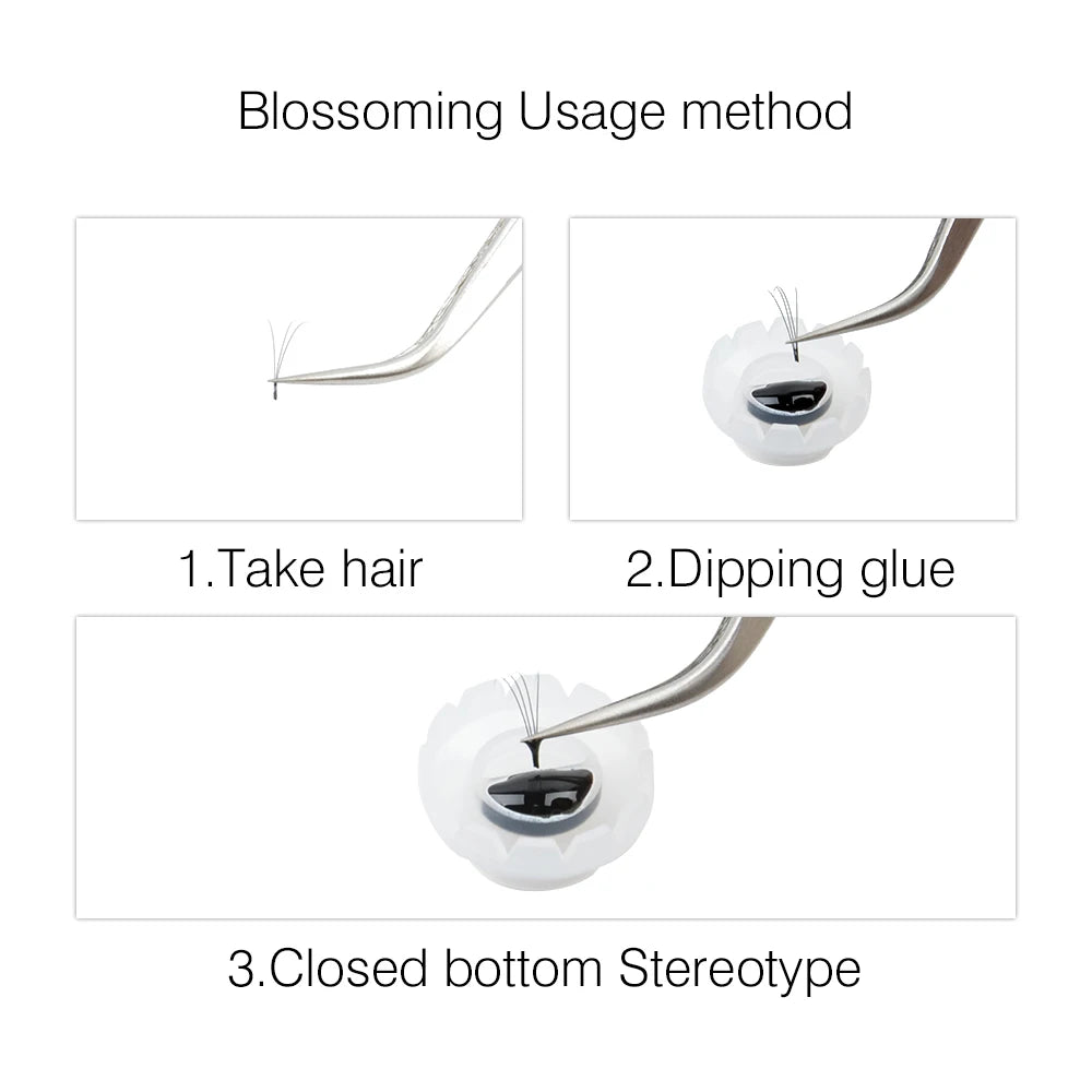 TDANCE Easy Fan Eyelash Extensions | 12-Row Faux Mink Volume Lashes | Fast Blooming for Natural to Glam Looks C60