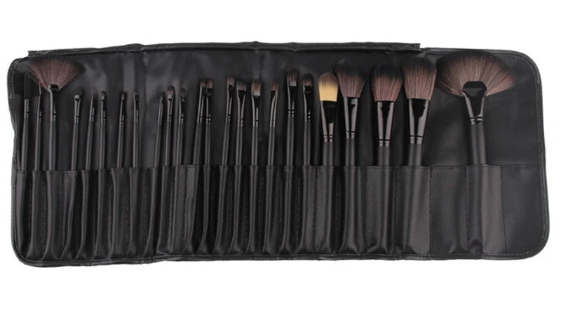 LuxuryGlow 24PCS Professional Makeup Brush Set with Gift Bag – Complete Beauty Kit