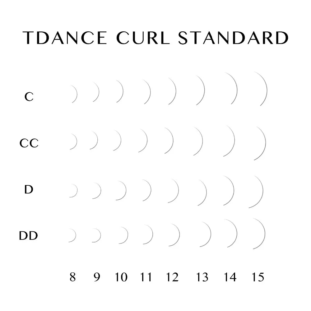 TDANCE Faux Mink Lash Extensions – Soft, Professional Individual Trays C60