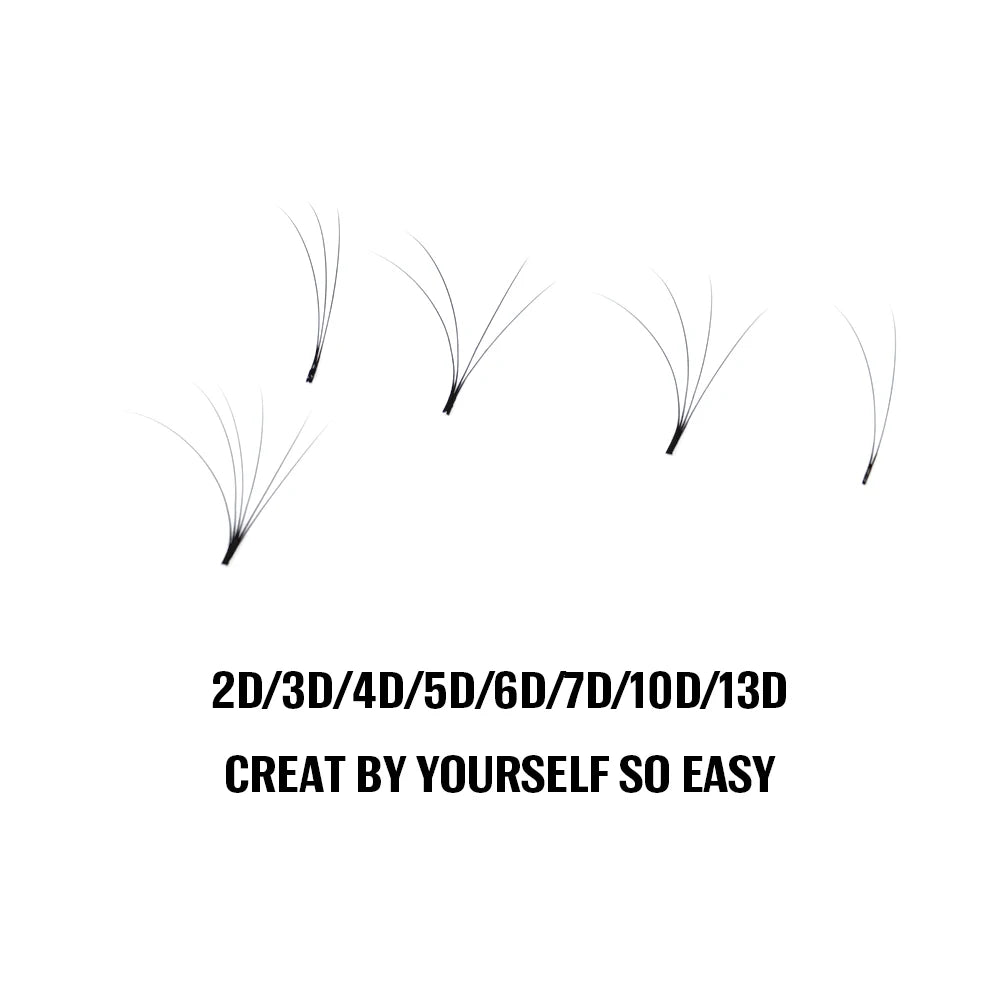 TDANCE Easy Fanning Volume Eyelash Extensions – Self-Blooming Individual Lashes for Fast Application C90