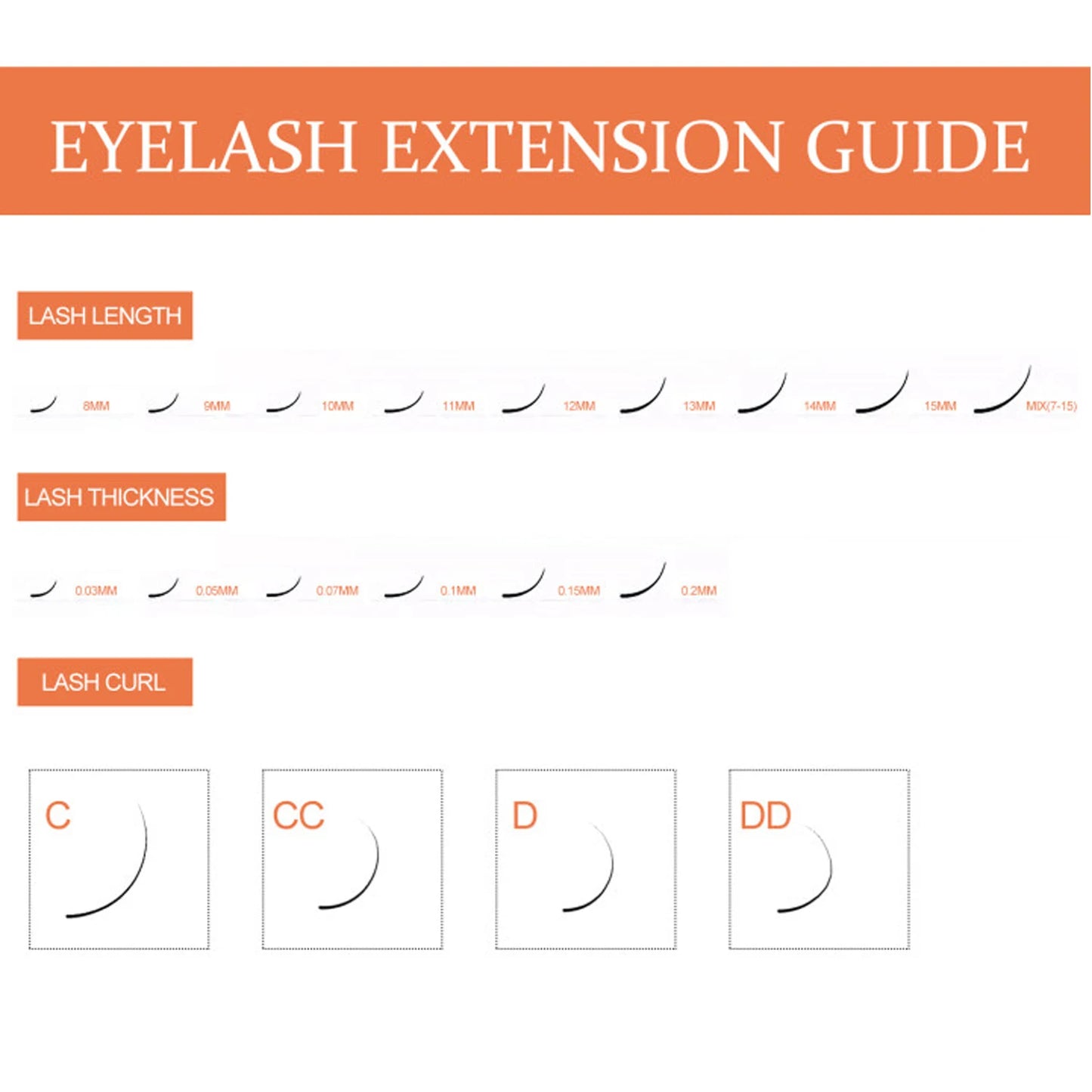 TDANCE 16 Rows Faux Mink Eyelash Extensions – Korea PBT Russian Volume Lashes for Professionals C120