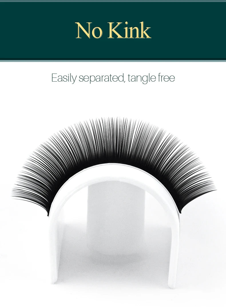 H&L Classic Faux Individual Eyelash Extensions – 20 Rows Soft Black Lashes C60