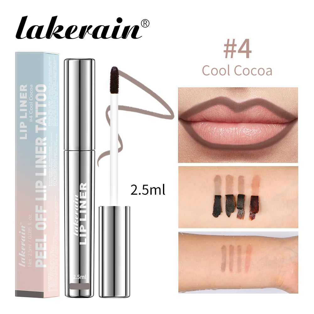 Delineador de labios Peel-Off Tattoo de ibcccndc: tinte mate resistente al agua y de larga duración
