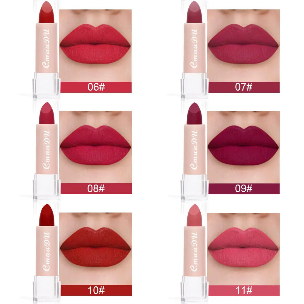 cmaadu Velvet Matte Lipstick – Long-Lasting, Waterproof & Moisturizing Gloss