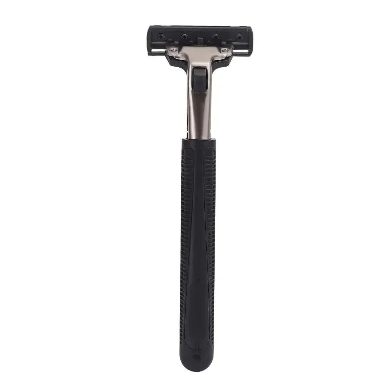 Maquinilla de afeitar manual de doble hoja LuxuryGlow para hombre: 1 mango + 20 cabezales de afeitado reemplazables