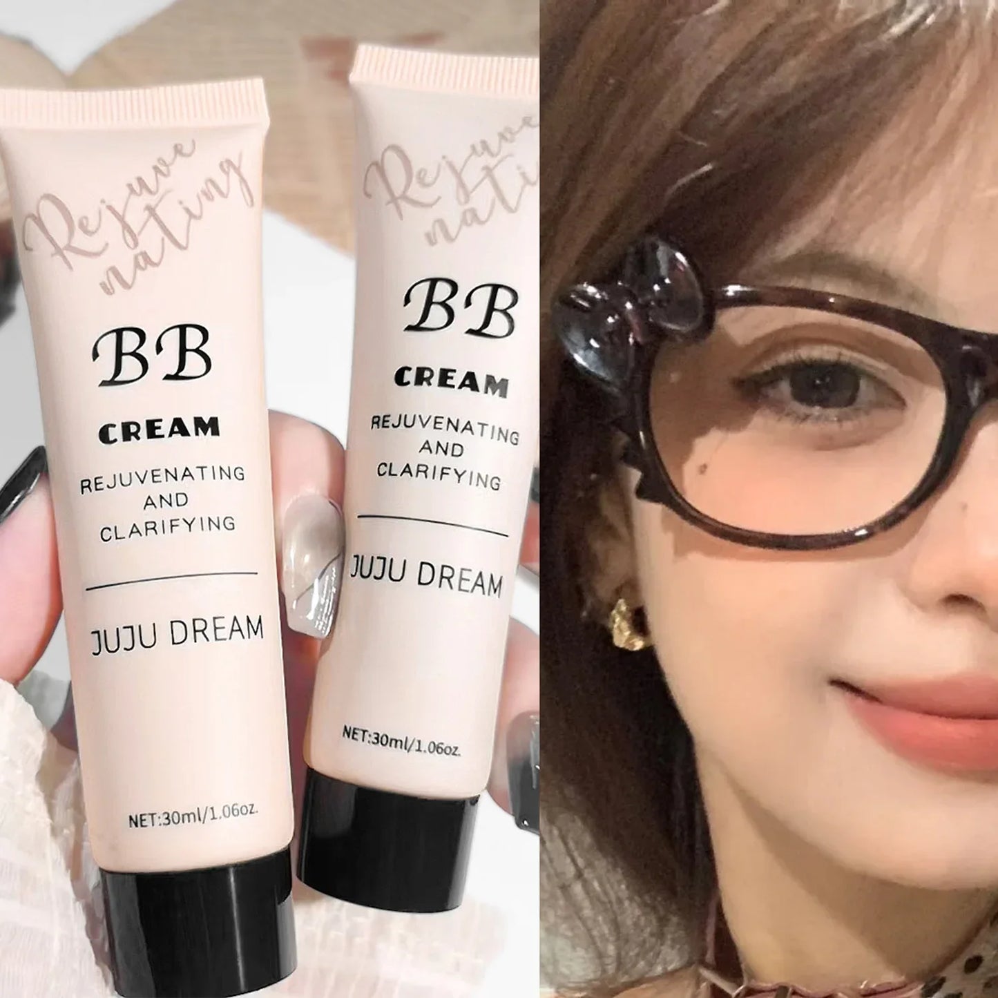 LuxuryGlow Hydrating BB Cream Foundation – Moisturizing, Oil-Control & Long-Lasting Makeup for All Skin Types (30ml)