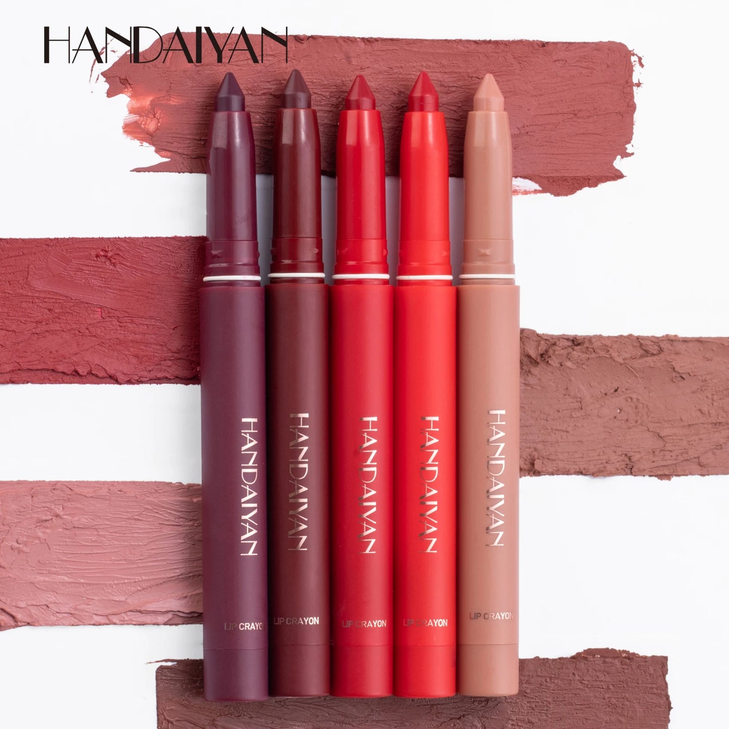 HANDAIYAN Matte Lipstick Pen with Built-In Sharpener – Fadeless & Non-Staining