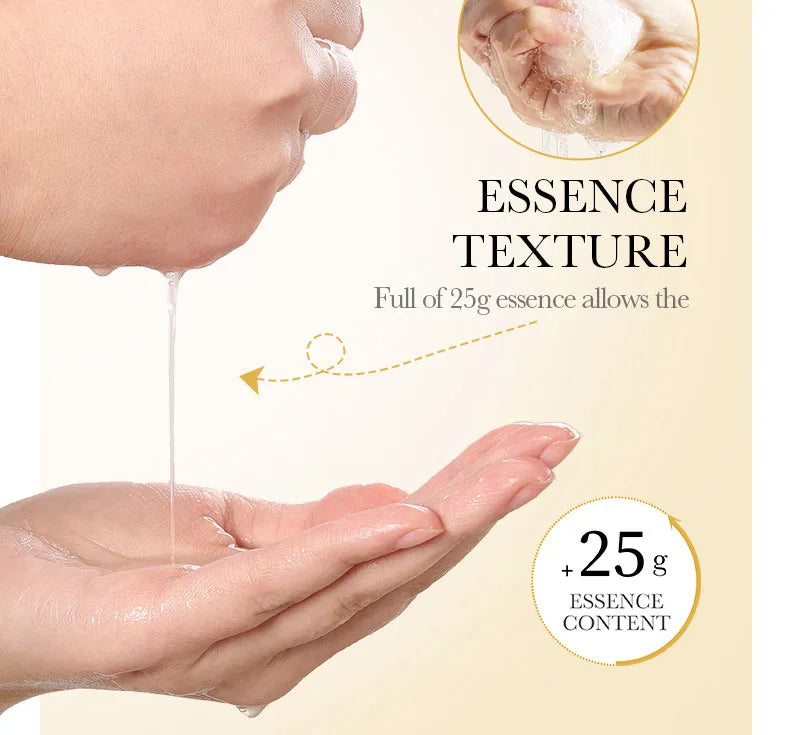 SADOER 15PCS 24K Gold Hyaluronic Acid Face Masks – Firming & Hydrating Skincare Set