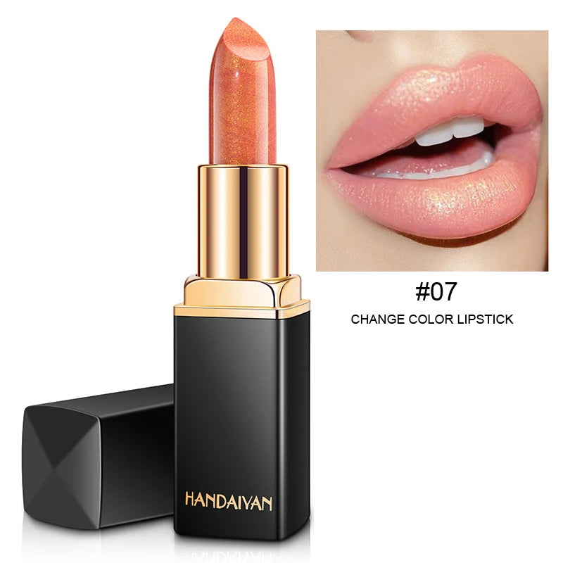 Lápiz labial hidratante Handaiyan Pearl: 9 colores, brillo duradero