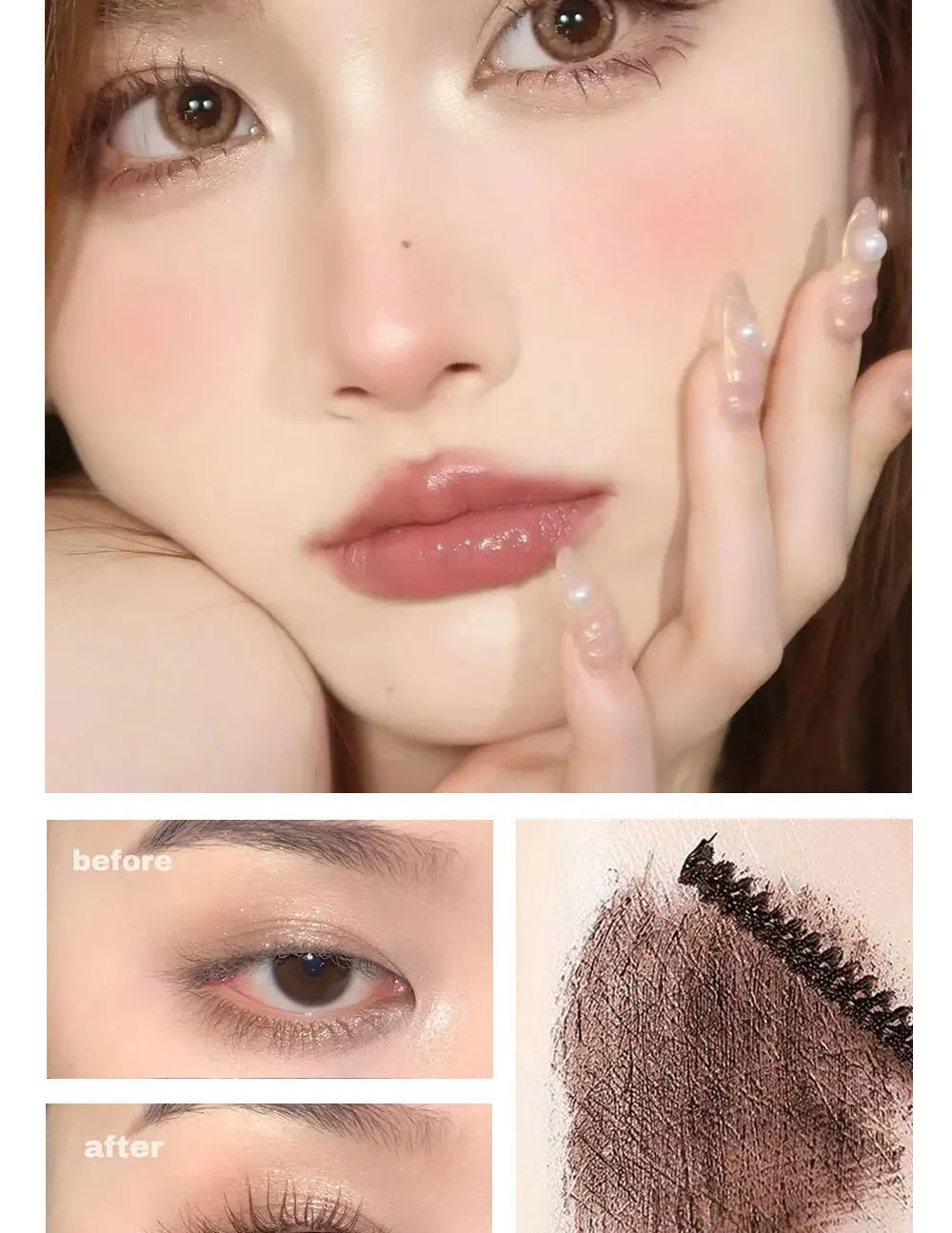 LuxuryGlow Ultra-Fine Brush Head 3D Black Mascara – Lengthening & Waterproof