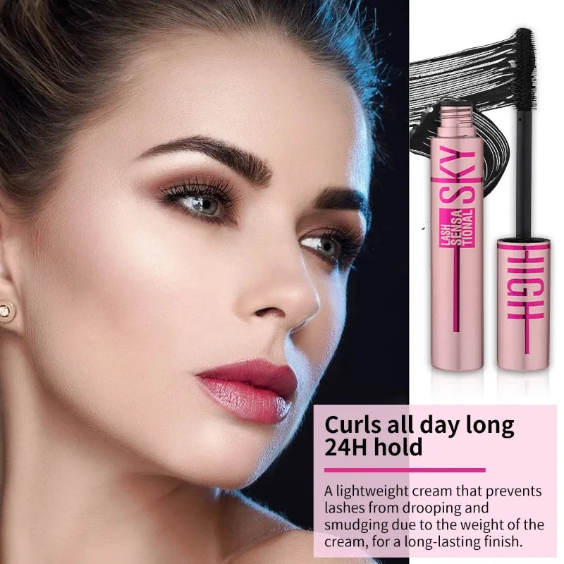 LIDORIA 4D Waterproof Lengthening Mascara – Thick, Curling & Smudge-Proof (10ml)