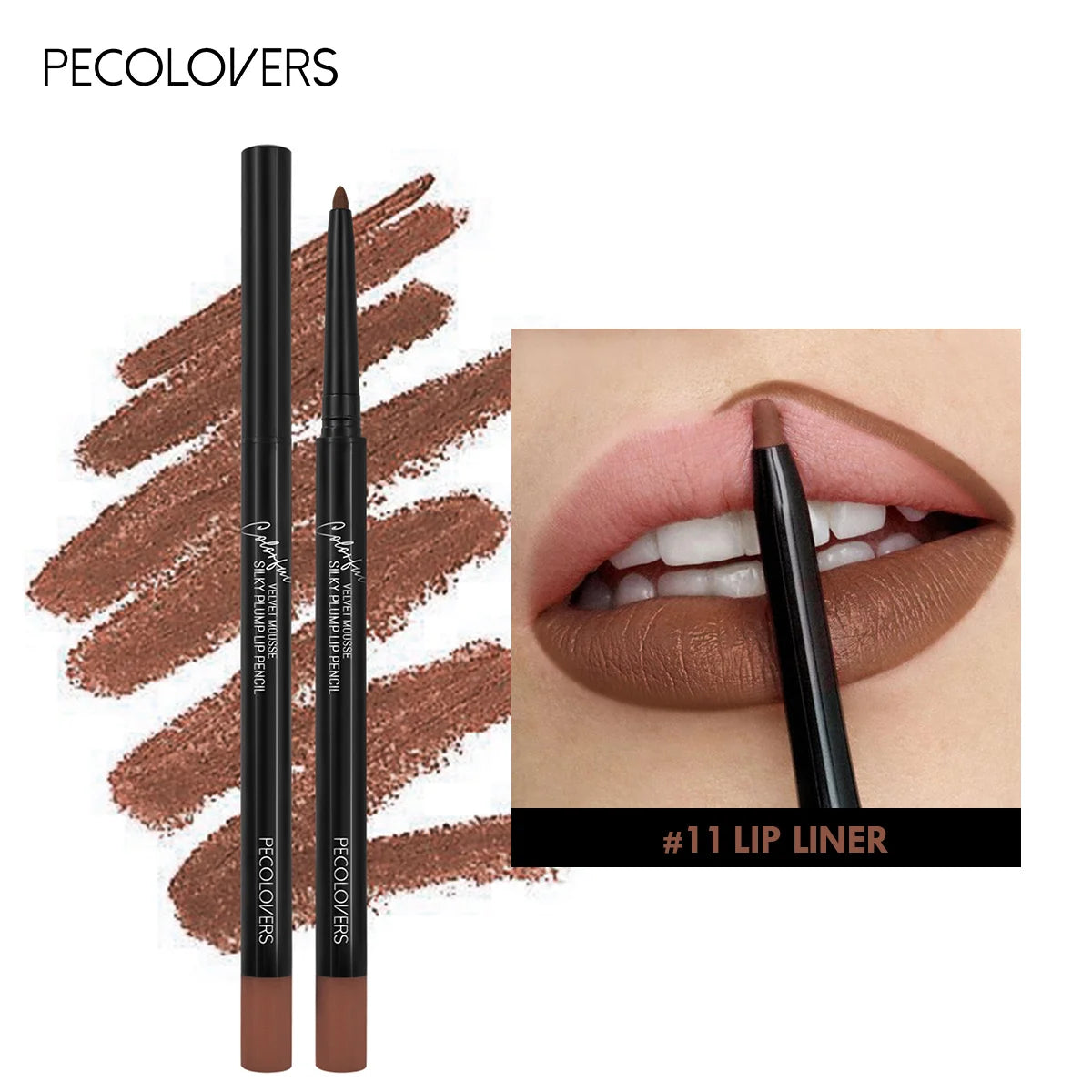 LuxuryGlow 12-Color Waterproof Matte Lip Liner Pencil Set – Long-Lasting, Non-Stick & Moisturizing