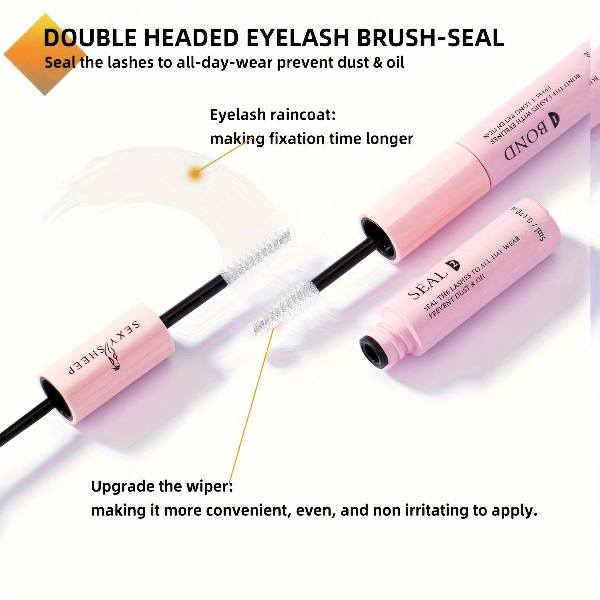 SEXYSHEEP DIY Eyelash Extension Kit with Glue, Remover, Lash Brush & Tweezers – Natural Cluster Lashes for Salon-Style Look at Home
