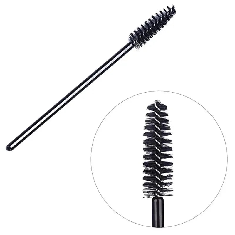 LuxuryGlow Disposable Eyelash & Mascara Wands – 50/1000pcs, Nylon Brush, Perfect for Lash Extensions