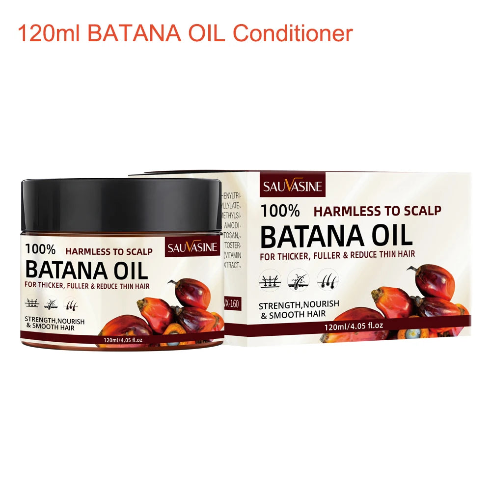 Natural Batana Hair Oil – Anti-Hair Loss & Root Strengthening Treatment (2pcs, 50ml)