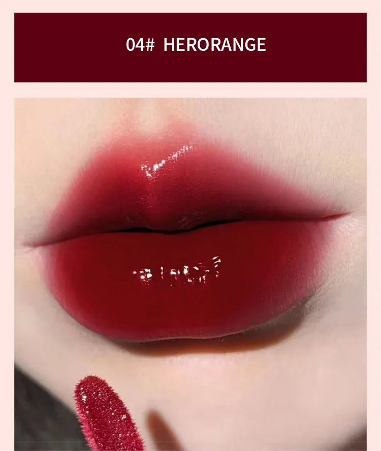 Brillo labial HERORANGE Glass Water | Hidratante, voluminizador y de larga duración