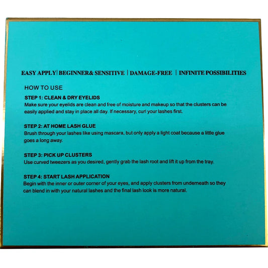 رموش صناعية من HBZGTLAD - تجعيدات على شكل حرف D، طول مختلط، مظهر طبيعي من HBZGTLAD