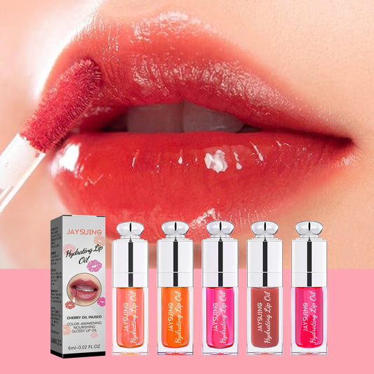Bálsamo labial hidratante con brillo de labios: hidratante y voluminizador (6 ml)