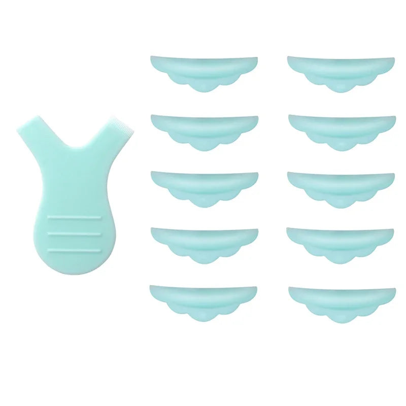 ZXZZS 5 Pairs Silicone Lash Lift Kit with Y Brush & Curler Applicator