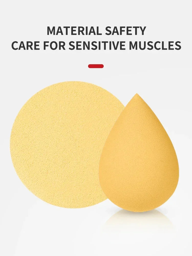 Juego de 7 esponjas de maquillaje con degradado LuxuryGlow con caja de cartón para guardar huevos: suaves y reutilizables.