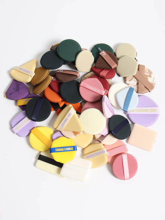 LuxuryGlow Air Cushion Powder Puff – Latex-Free Makeup Sponges (10–50 Pcs)