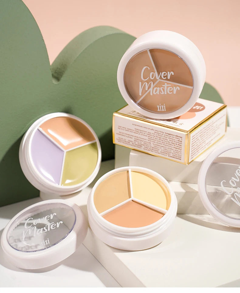 LuxuryGlow 3-in-1 Color Correcting Concealer Stick | Covers Acne, Dark Circles, Blemishes