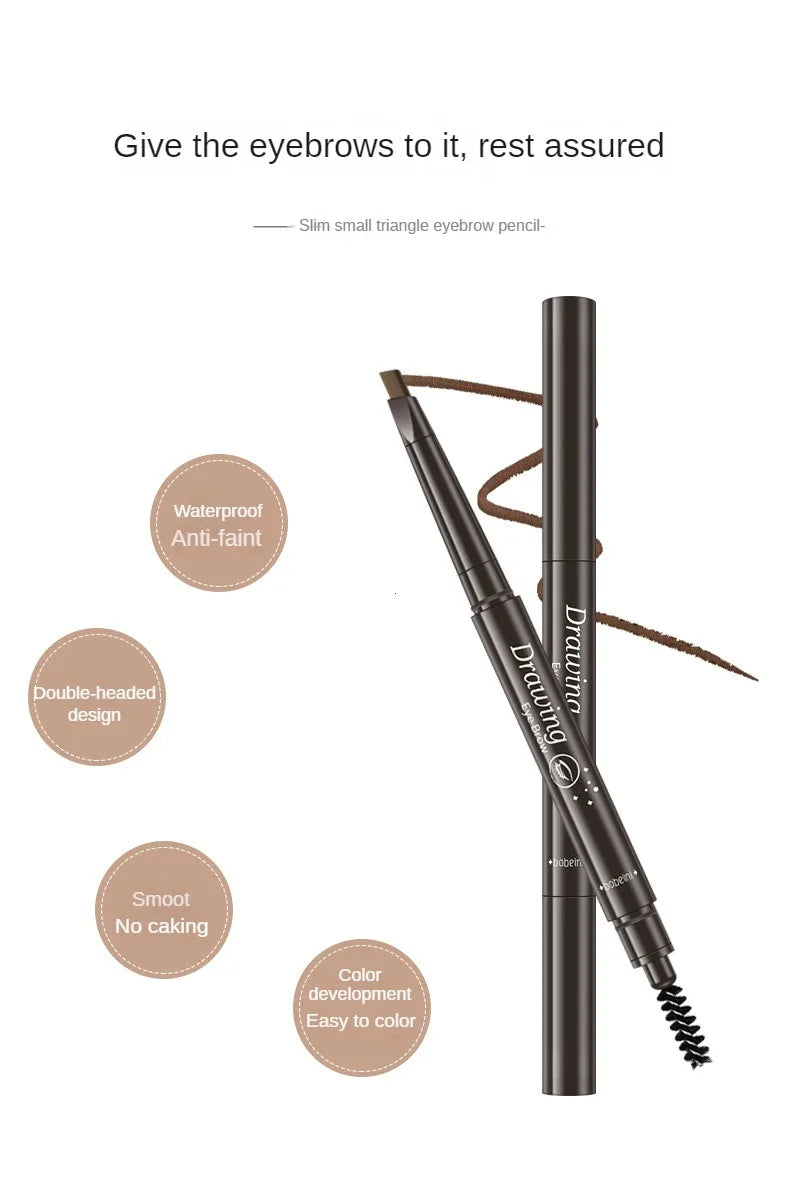 LuxuryGlow 2-in-1 Waterproof Eyebrow Pencil — Long-Lasting with Brow Brush (5 Colors)
