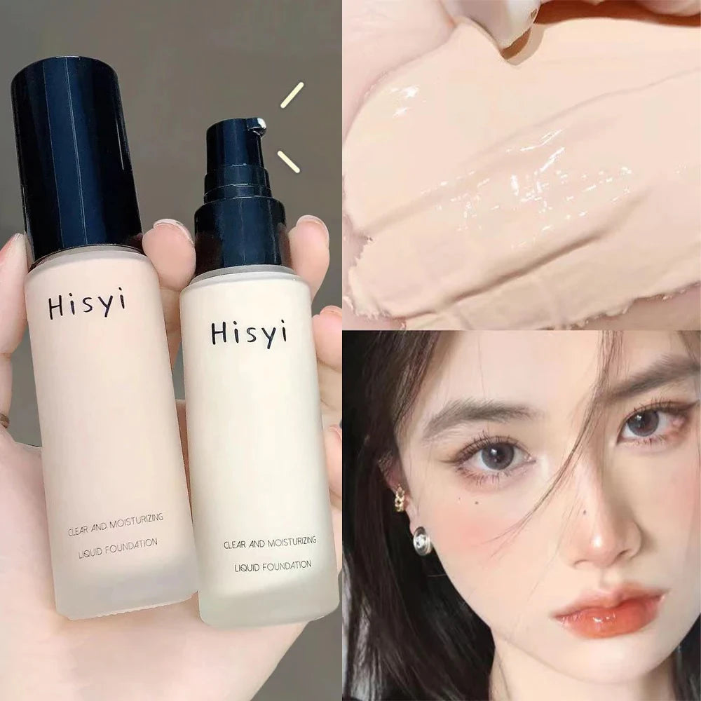 كريم أساس سائل عالي التغطية من LuxuryGlow - قاعدة مقاومة للماء والتحكم في الزيوت