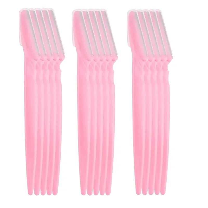 LuxuryGlow 5/10/20Pcs Eyebrow & Face Razors for Women & Men – Safe Hair Trimmer with Protective Cover