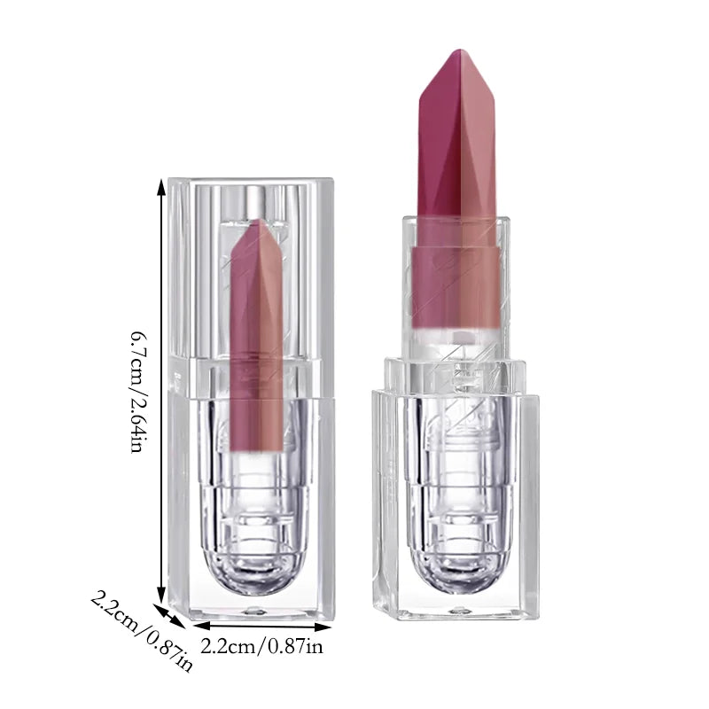 Lápiz labial y delineador de labios LuxuryGlow 2 en 1: mate, resistente al agua y de larga duración