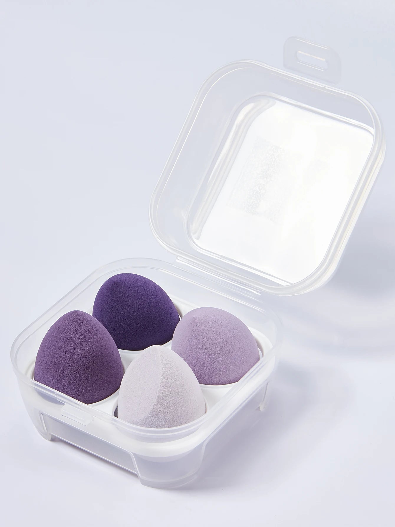 LuxuryGlow 4-Piece Beauty Egg Makeup Sponge Set with Hygienic Storage Case – Flawless Finish
