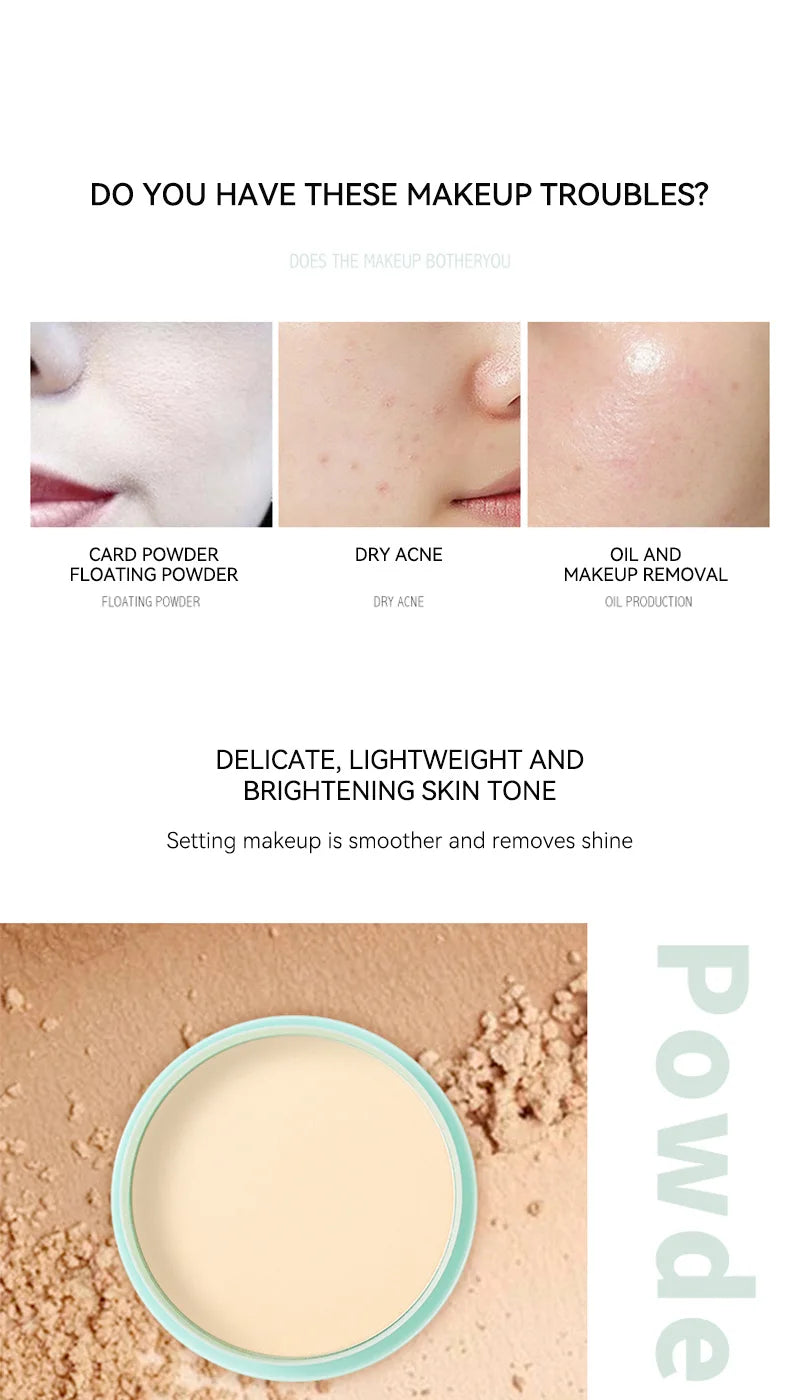 LuxuryGlow Miracle Setting Powder – Oil Control, Long-Lasting, Non-Cakey Finish