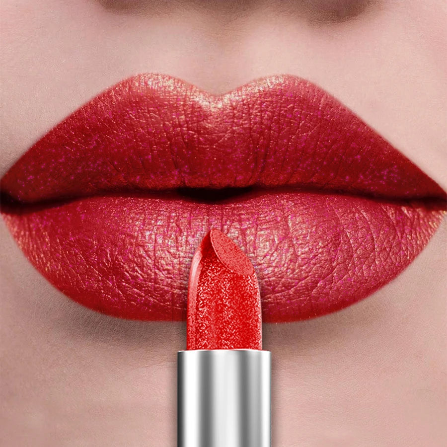 Labial metálico KAFURUX: 21 tonos brillantes y brillo duradero