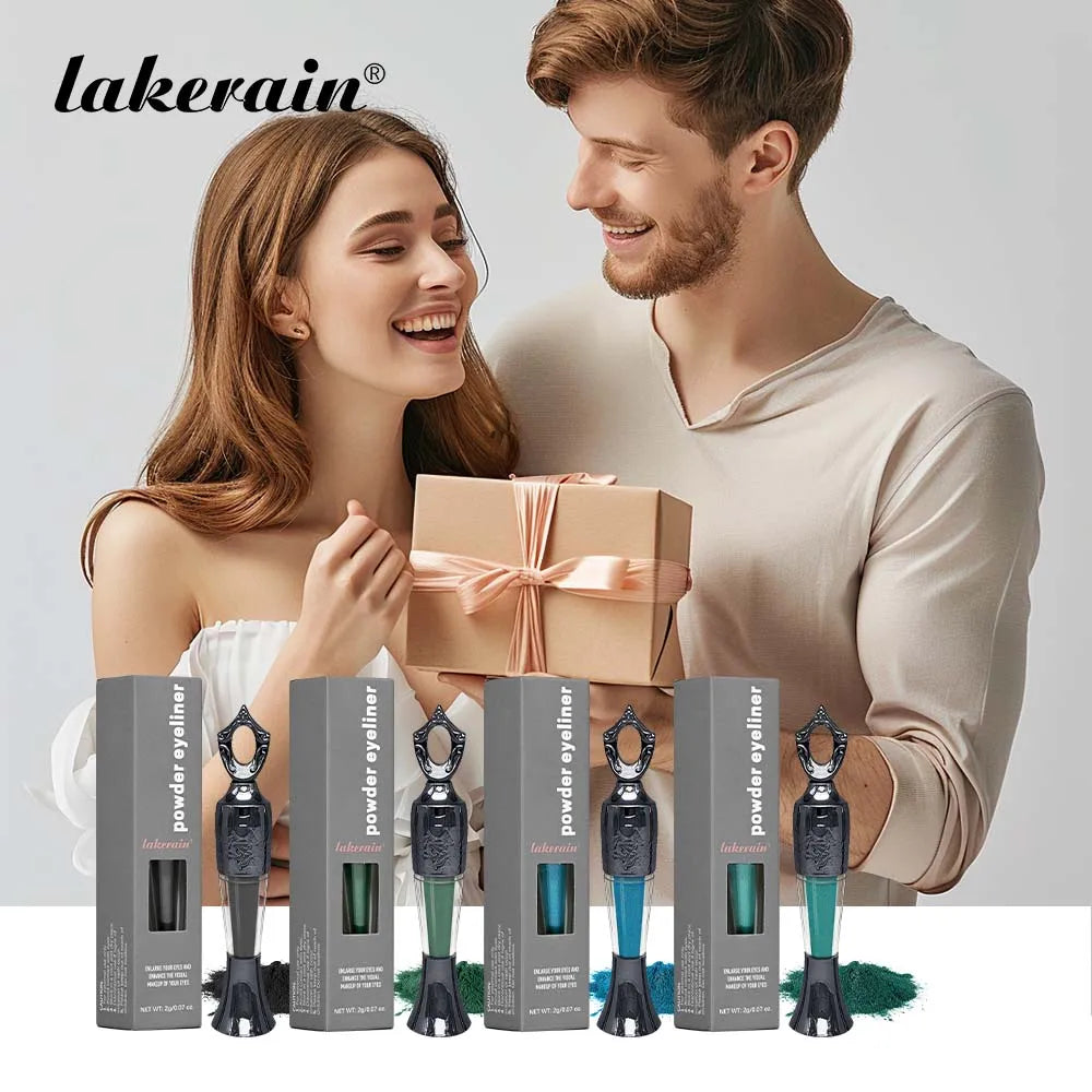 LAKERAIN 4-Color Powder Eyeliner Stick – Waterproof, Smudge-Free & Long-Lasting