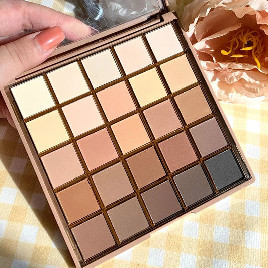 Paleta de sombras de ojos DIKALU de 25 colores en tonos fríos: mezcla mate y brillante de DIKALU