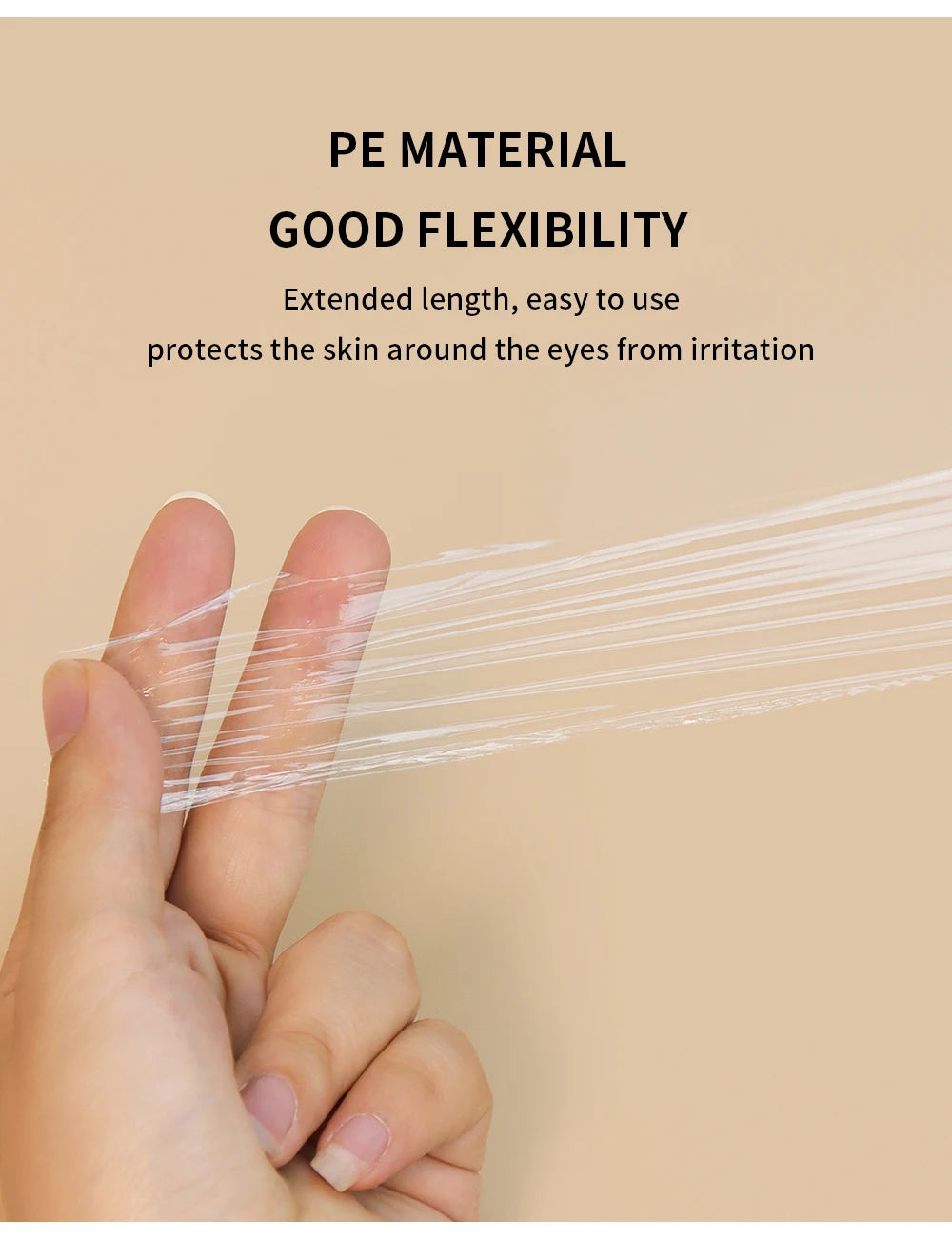 GLAMLASH 200M Clear Plastic Wrap for Eyelash Extensions – Professional Preservative Film for Lash Removal & Permanent Makeup