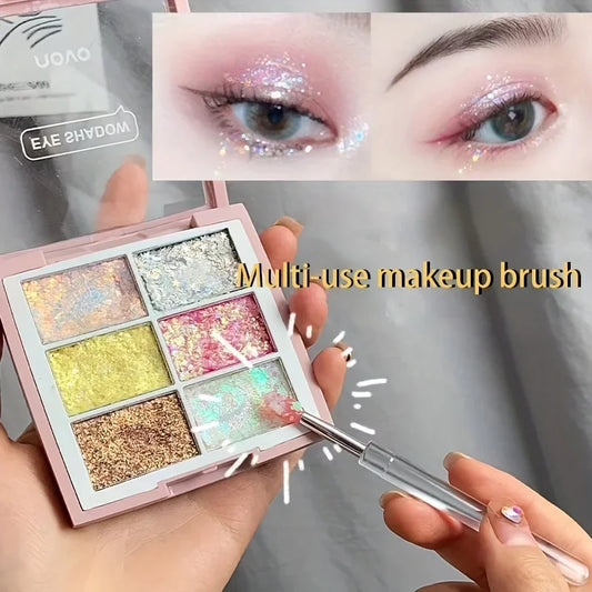 Juego de 8 pinceles de silicona para labios LuxuryGlow con tapa: aplicador preciso de brillo y crema labial