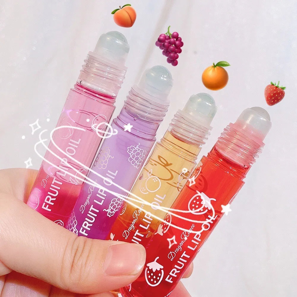 Aceite labial en roll-on LuxuryGlow: brillo labial hidratante y nutritivo para labios suaves y tersos (8 ml)