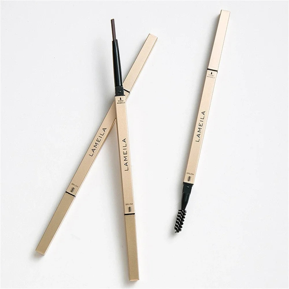 LuxuryGlow 5-Color Double Head Waterproof Eyebrow Pencil with Brush | Long-Lasting & Sweatproof
