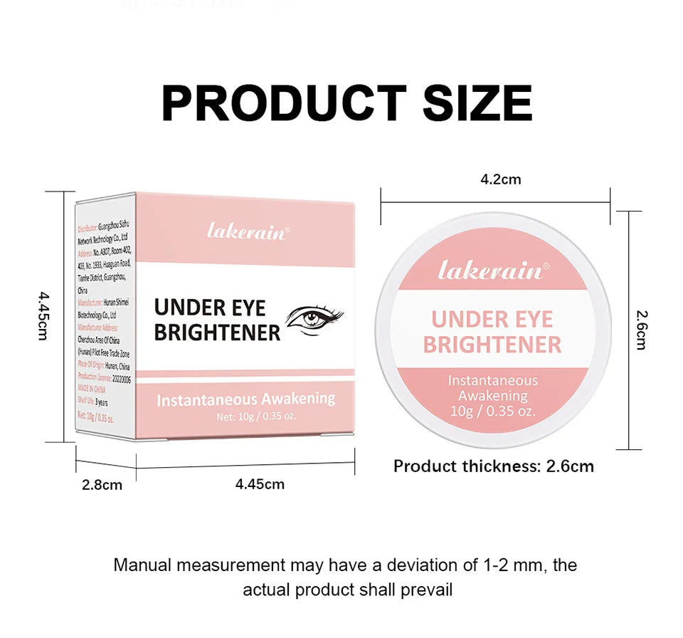 Lakerain Under Eye Brightening Cream – Conceals Dark Circles & Fine Lines | Radiant Glow