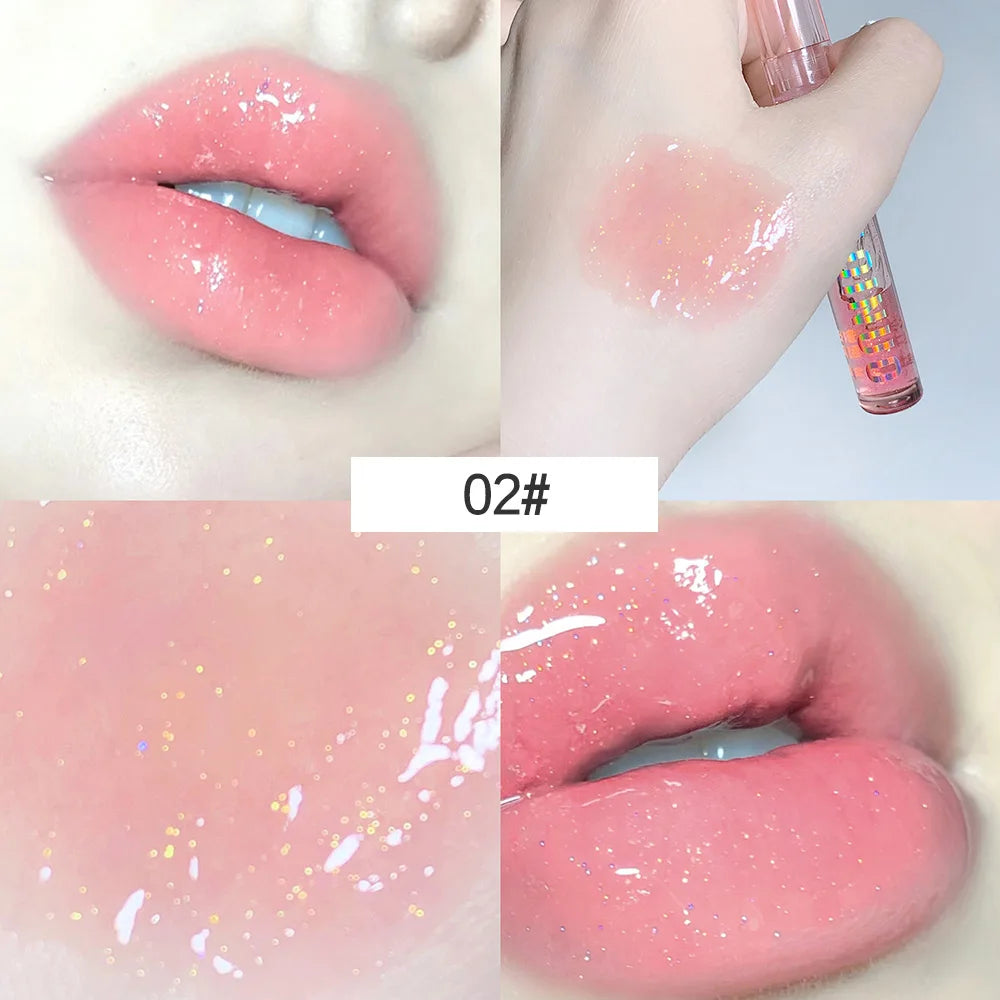 Brillo labial SHAQINUO Mirror Jelly (4 unidades) | Hidratante, brillante y duradero