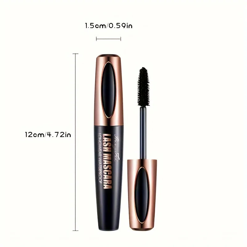 LuxuryGlow 4D Waterproof Mascara – Smudge-Proof, Long-Lasting Volume Lash Lift