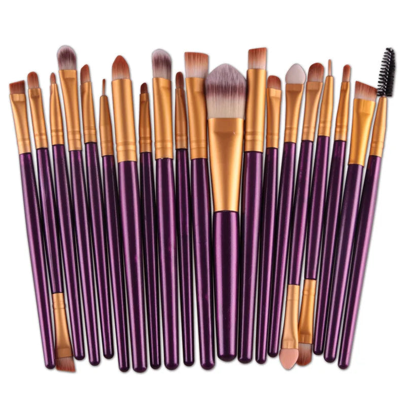 BeeChip 20 PCS Professional Makeup Brush Set – Soft Synthetic Brushes for Face & Eyes