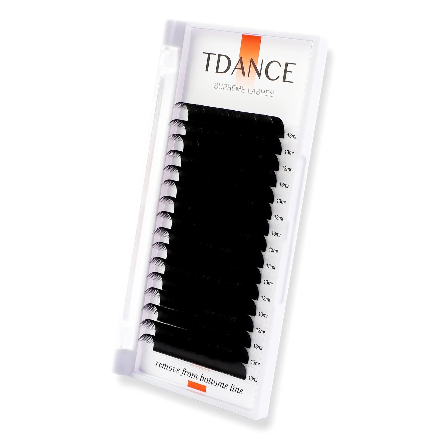 TDANCE Classic Individual Eyelash Extensions – 16 Rows Soft Faux Mink Lashes for Russian Volume C60