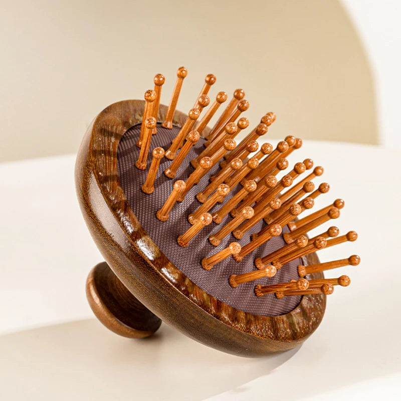 AQTOCNA Multi-Functional Wooden Scalp & Body Massage Comb – Sandalwood Guasha Therapy Tool