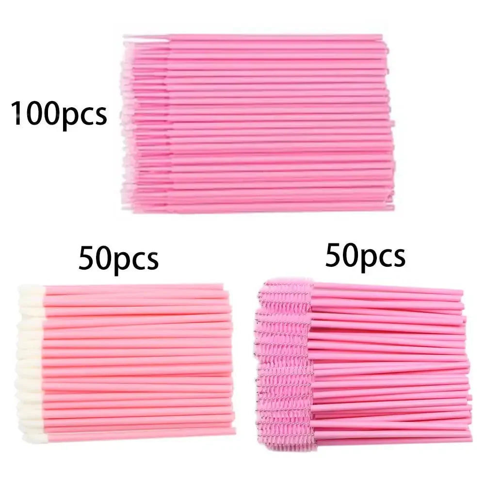 Juego de 200 pinceles desechables para rímel, labios, microcepillo, hisopo aplicador para extensiones de pestañas y cejas, herramientas de maquillaje.
