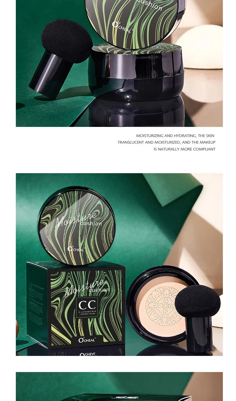 Crema BB Air Cushion de Ocheal: corrector, base y protector solar con esponja de hongo